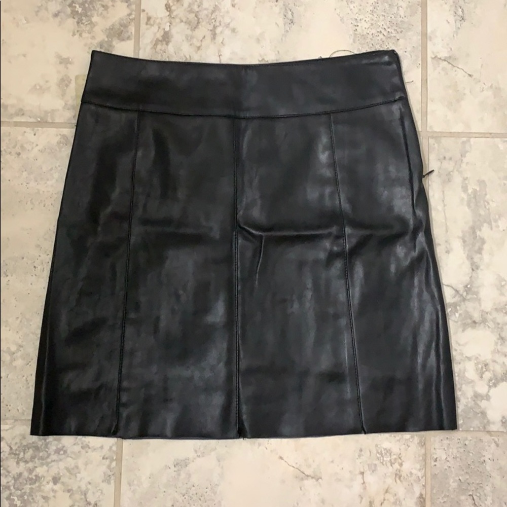 Black Leather Skirt